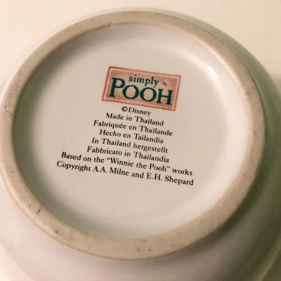 Vintage Winnie The Pooh Large Soup  Mug Simply Pooh Disney Coffee Cup - Picture 8 of 13
